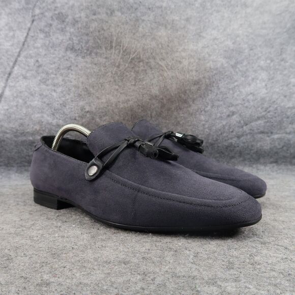Asos Shoes Men 8 Tassel Loafer Slip On Classic Fashion Casual Slipper Blue Black - Picture 1 of 13
